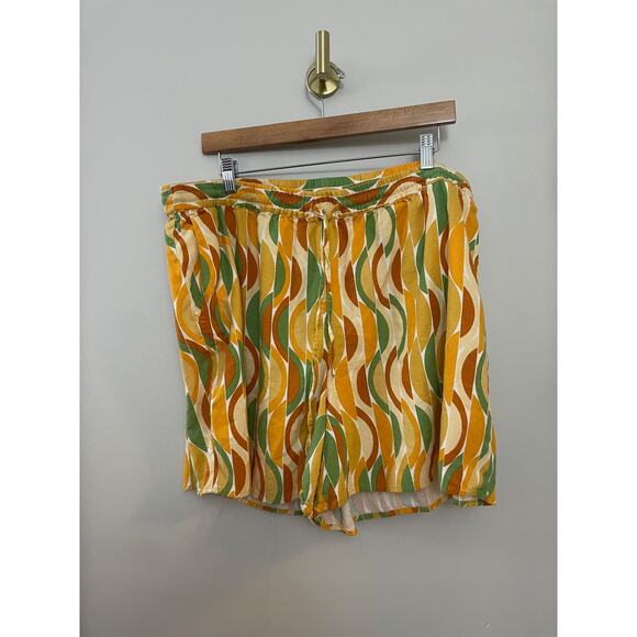 Eloquii Retro 70's Disco Funky Linen Blend Two Piece Set Sz 16 - Picture 7 of 7